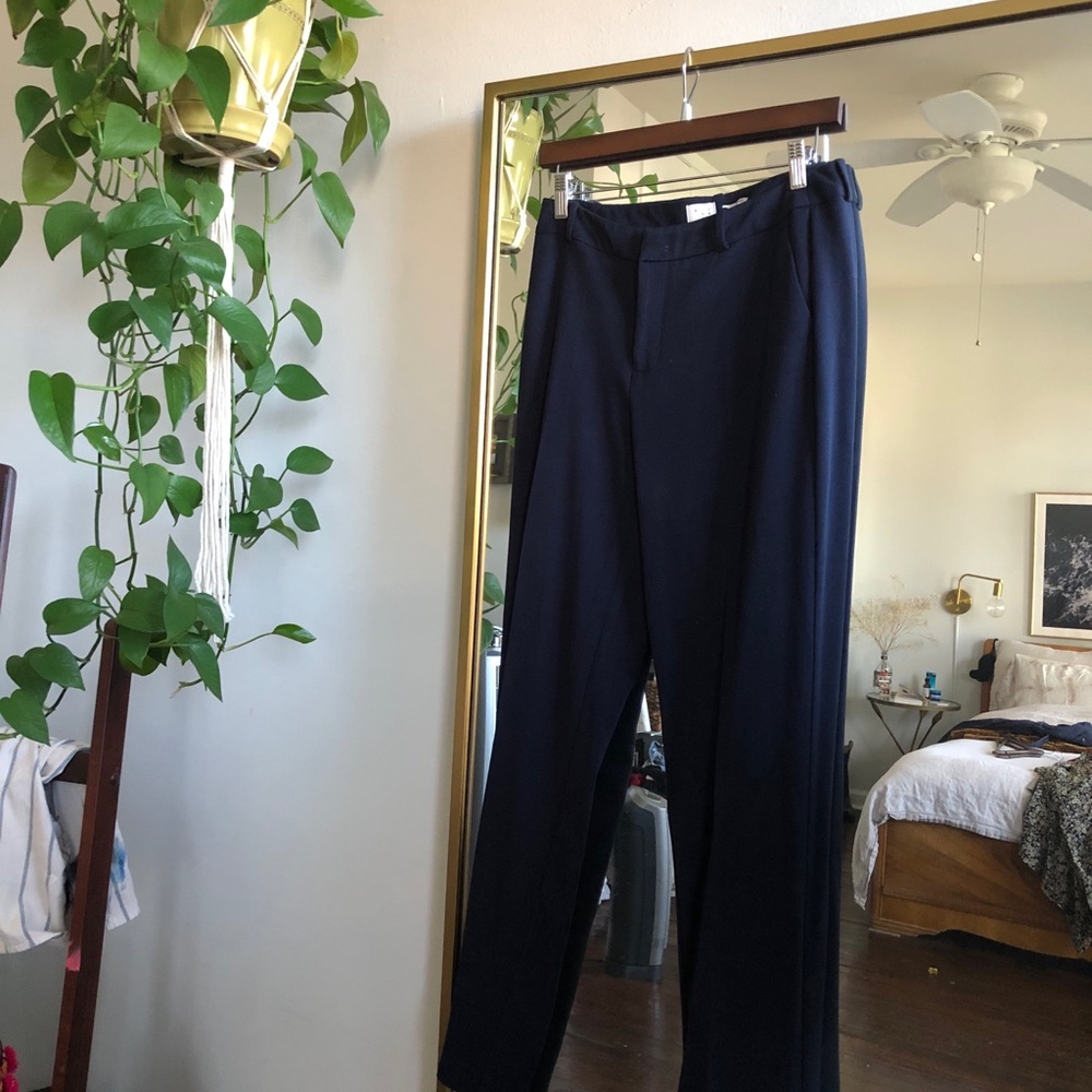 Navy Blue High Waist Pant